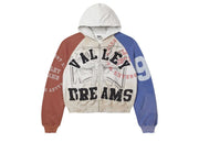 Vale Forever Patriot Chop And Screw Zip Up Hoodie Grey