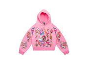 Righteous Risen King Zip Up Hoodie Pink