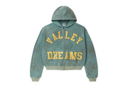 Vale Forever Bank Zip Up Hoodie Green