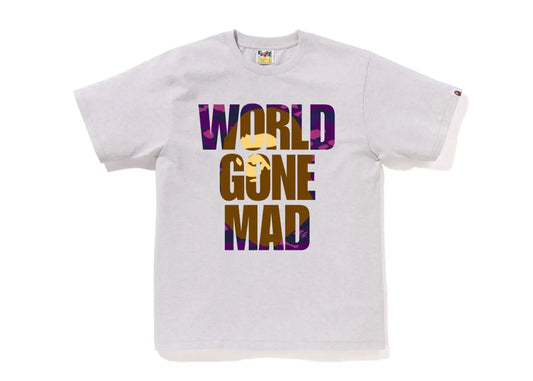 BAPE Color Camo WGM Ape Head Overlap Tee Grey