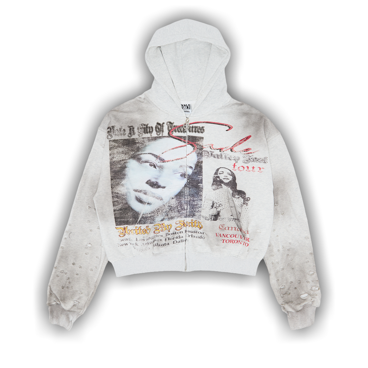 Vale Forever Valley Fest Zip Up Hoodie 'Grey'