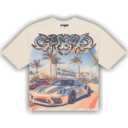 Godspeed Car Meet Miami T-Shirt 'Bone'
