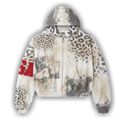 Vale Forever Cheetah Zip Up 'Grey'