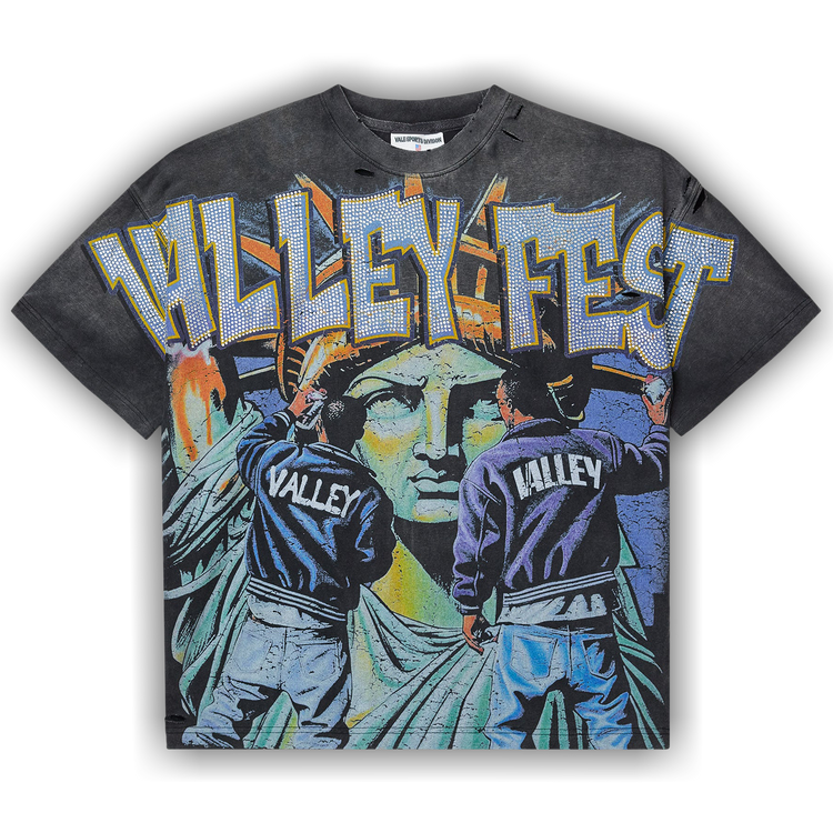 Vale Forever Bling Graffiti Tee 'Black'
