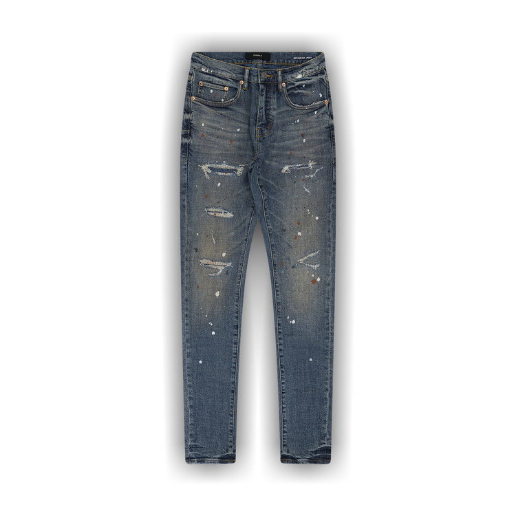 PURPLE BRAND Paint Splatter P001 Jeans 'Indigo'