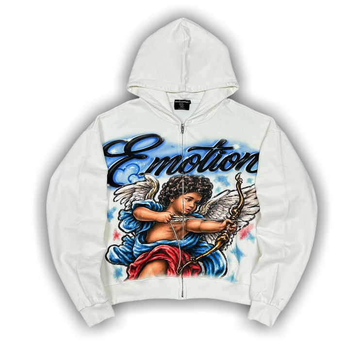 Mixed Emotion Cupids Arrow Hoodie Blu/Wht 'Blue/White'