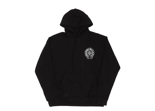 Chrome Hearts  Miami Exclusive Horseshoe Logo Hooded Sweatshirt Black