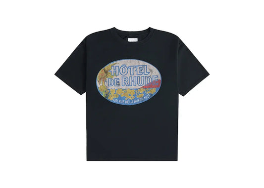 Hotel De Rhude Black Tee