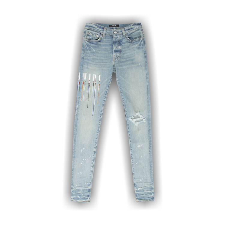 Amiri Paint Drip Logo Jean 'Clay Indigo'