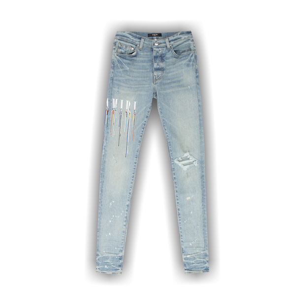 Amiri Paint Drip Logo Jean 'Clay Indigo' – Sold Out