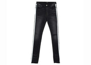 AMIRI Flocked Track Jeans Black/White