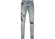 AMIRI x Wes Lang Reaper Logo Jean Clay Indigo