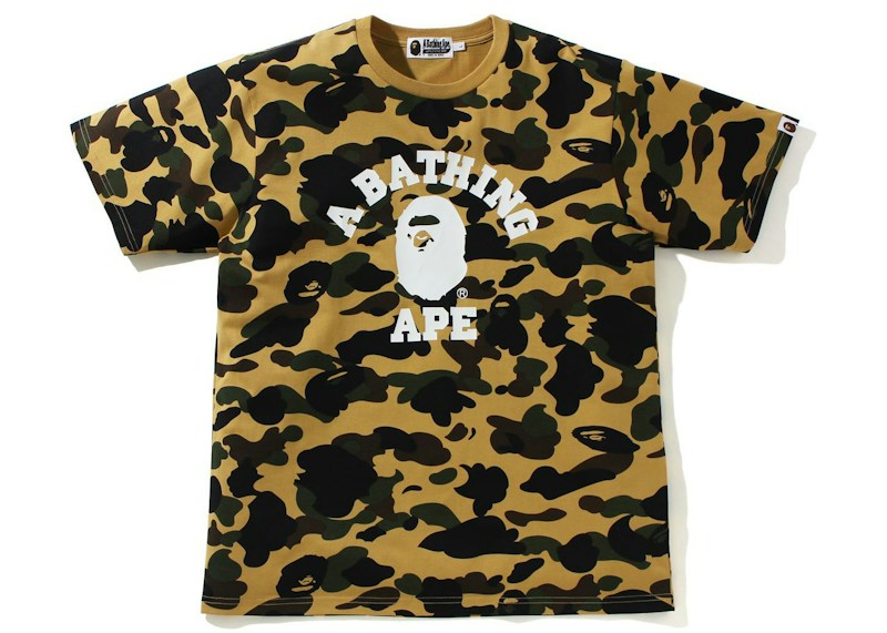 BAPE 1st Camo College Tee (SS21) Yellow