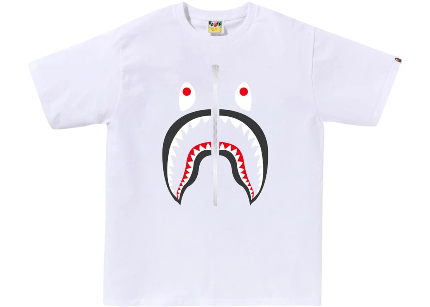BAPE A Bathing Ape Shark Tee White