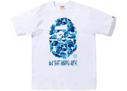 BAPE ABC Camo By Bathing Ape 1I80110005 Tee White/Blue