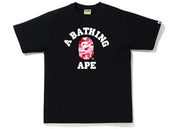 BAPE ABC Camo College Tee Black/Pink