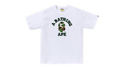 BAPE ABC Camo College Tee (SS25) White/Green