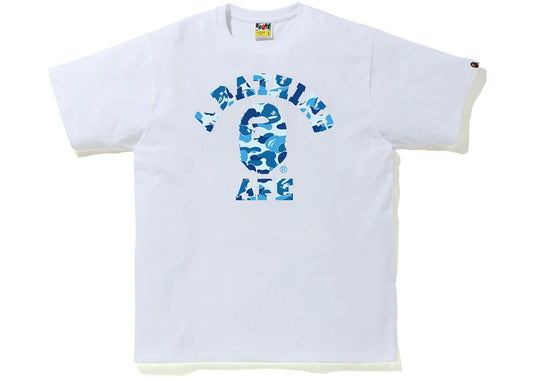 BAPE ABC Camo College Tee (SS21) White/Blue