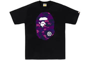 BAPE Color Camo Big Ape Head Tee Black/Purple