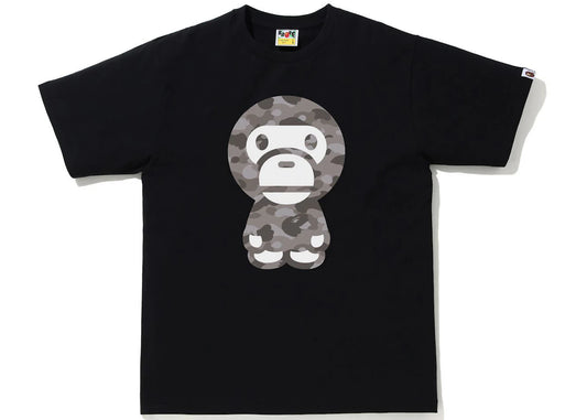 BAPE Color Camo Big Baby Milo Tee Black/Gray