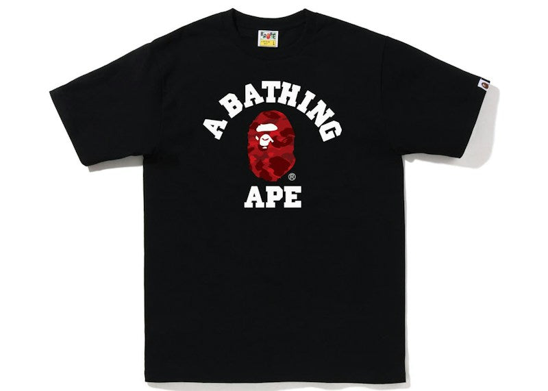 BAPE Color Camo College Tee (FW22) Black Red