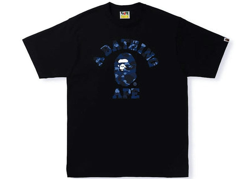 BAPE Color Camo College Tee Black/Navy