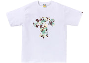BAPE Map Camo College Milo Tee White/Multicolor