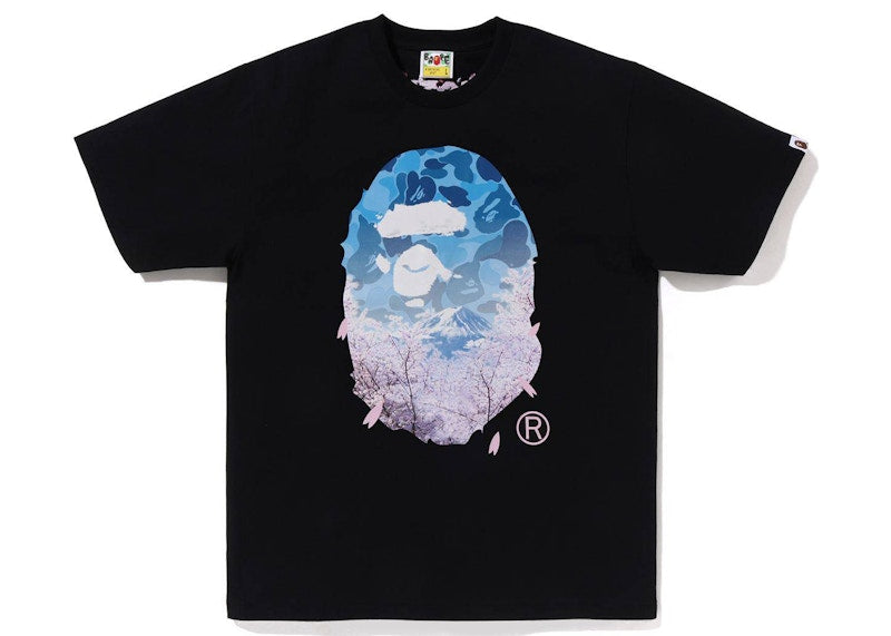 BAPE Sakura Photo Ape Head Tee (SS23) White