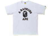 BAPE Space Camo Print College Tee White