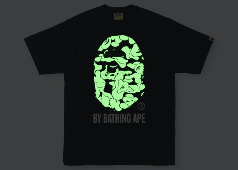 BAPE Text Code Camo By Bathing Ape Tee Black - Stockx_View_02