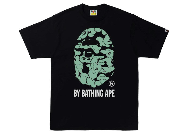 BAPE Text Code Camo By Bathing Ape Tee Black