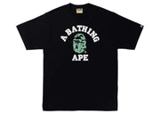 BAPE Text Code Camo College Tee Black