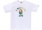 BAPE Tie Dye College Tee White/Beige
