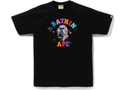 BAPE Us College Sta Tee Black