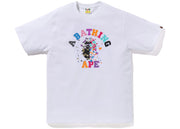 BAPE Us College Sta Tee White
