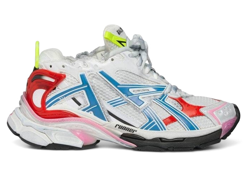 Balenciaga Runner White Red Blue Pink