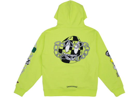 Chrome Hearts Matty Boy Link Hoodie Lime Green
