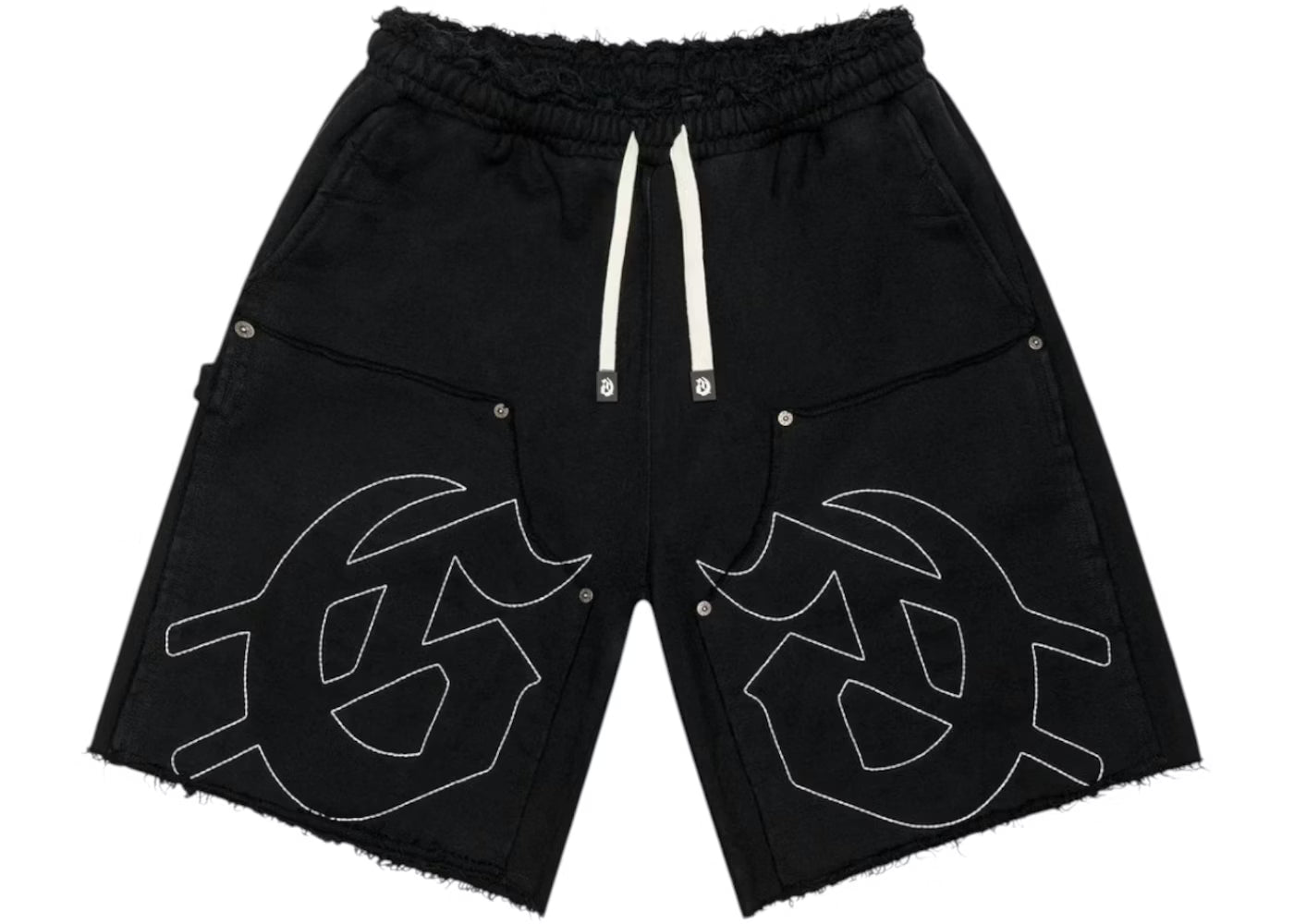 Godspeed Distressed Carpenter Shorts Black