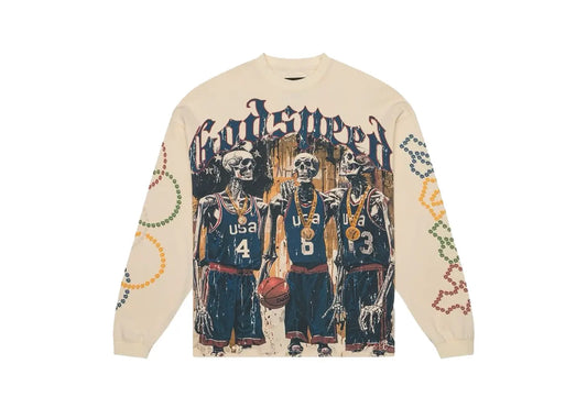 GodSpeed DreamTeam '24 LS T-Shirt Bone