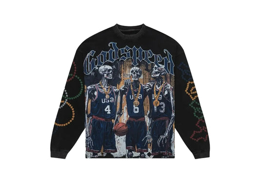 GodSpeed DreamTeam '24 LS T-Shirt Vintage Black