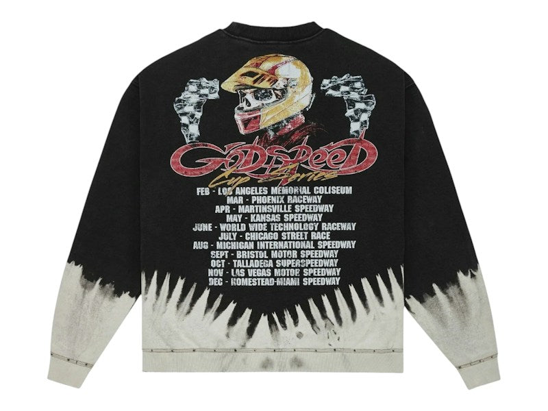Godspeed F.T.W LS T-shirt Black Bleached Wash