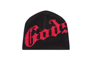Godspeed Studded Black Red Beanie