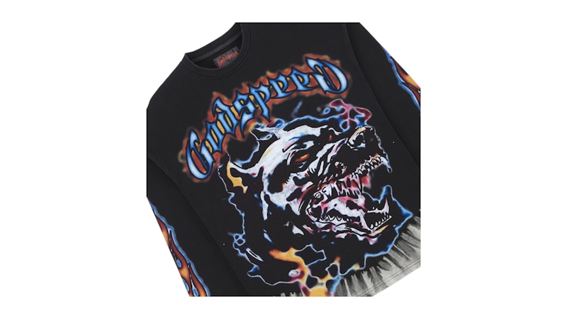 Godspeed Off The Leash L/S T-shirt Black Wash