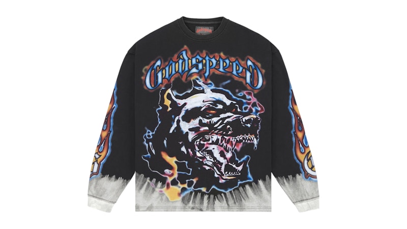 Godspeed Off The Leash L/S T-shirt Black Wash