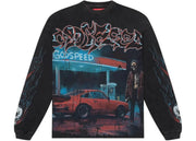 Godspeed Pit Stop L/S Thermal T-shirt Black Wash