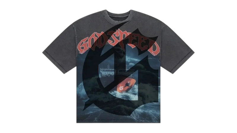 Godspeed Sea Sick T-shirt Grey Wash
