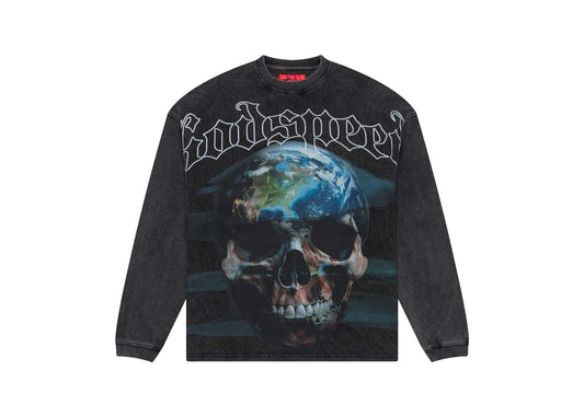 Godspeed Sklobe LS T-Shirt (Black Wash)