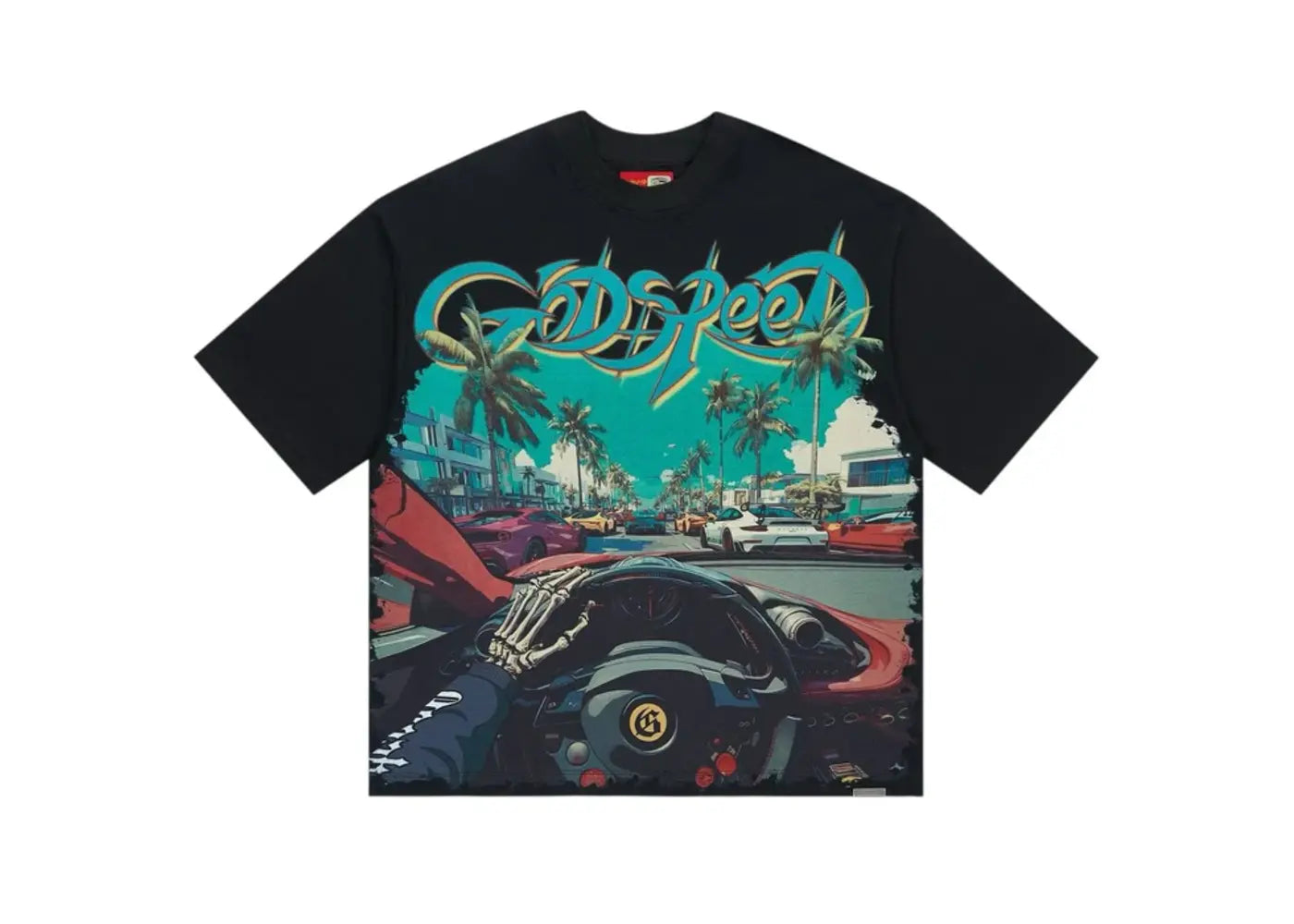 Godspeed Power Steering Tee Black