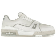 Louis Vuitton Trainer White Grey Signature