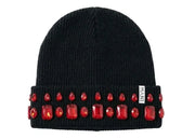 Mani Beanie Black Red